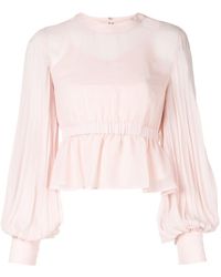 Calvin Klein Bluse mit Rüschen - Pink