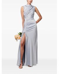 Savel - Ruched Slit-Detail Maxi Dress - Lyst