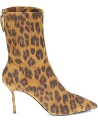 Aquazzura - Montmartre Leopard-Print Point-Toe Ankle Boots - Lyst