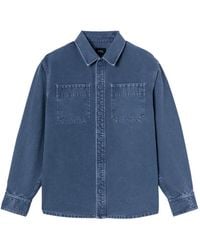 A.P.C. - Patch-Pocket Shirt - Lyst