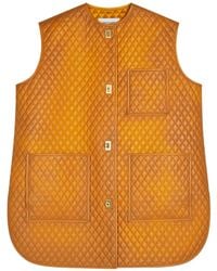 Ferragamo - Quilted Nappa Gilet - Lyst