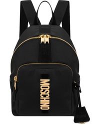 Moschino - Rucksack Mit Logo-Schild - Lyst