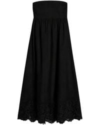 Max Mara - Strapless Lace-Detail Maxi Dress - Lyst