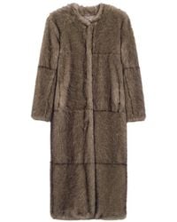 Stand Studio - Hilma Faux-Fur Coat - Lyst