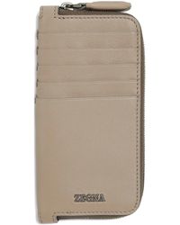ZEGNA - Cartera con cremallera en el contorno - Lyst