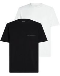 KARL LAGERFELD - Logo-Print T-Shirt (Pack Of Two) - Lyst