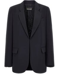 Roberto Cavalli - Padded-Shoulder Blazer - Lyst