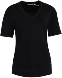 Jonathan Simkhai - Pleated V-Neck Blouses - Lyst