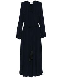 forte_forte - Tassel-Embellished Tie-Neck Maxi Dress - Lyst