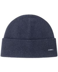 BOSS - Ribbed Beanie Hat - Lyst