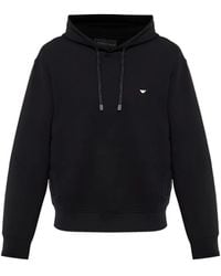Emporio Armani - Drawstring Hoodie - Lyst