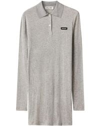Miu Miu - Ribbed-Knit Mini Dress - Lyst