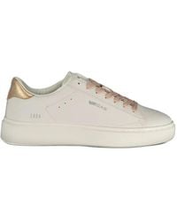 Gas - Logo-Print Panelled Sneakers - Lyst