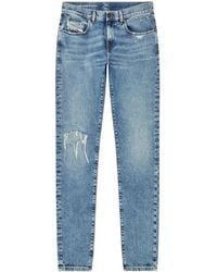 DIESEL - D-Strukt Distressed Jeans - Lyst