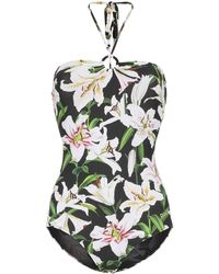 Dolce & Gabbana Badpak Met Luipaardprint - Zwart