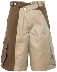 Feng Chen Wang - Pantalones cortos con diseño colour block - Lyst
