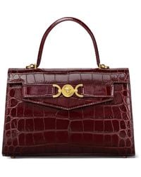 Versace - Borsa Tote Con Effetto Coccodrillo - Lyst