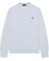 Fred Perry - Pullover Mit Logo-Stickerei - Lyst
