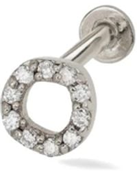 Lark & Berry - 14Kt Halo Diamond Earring - Lyst