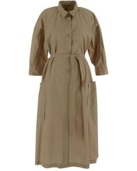 Gentry Portofino - Vestido camisero con cinturón - Lyst