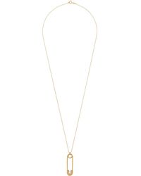 True Rocks - Large Safety Pin Pendant Necklace - Lyst