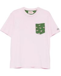 MC2 Saint Barth - T-Shirt Shark On Shark À Poche Imprimée - Lyst