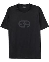 Emporio Armani - Logo-Detail T-Shirt - Lyst