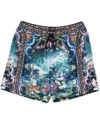 CAMILLA - Baroque-Print Swim Shorts - Lyst