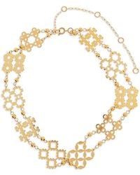 Tory Burch - Cut-Out Pendant Choker Necklace - Lyst