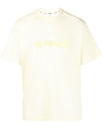 Sunnei - T-Shirt mit Logo-Print - Lyst