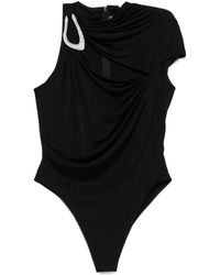 David Koma - Crystal-Buckle Bodysuit - Lyst