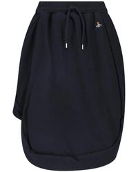 Vivienne Westwood - Jupe Mi-Longue Zingara À Broderies Orb Et Lien De Resserrage - Lyst