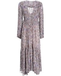 Isabel Marant - Floral-Pattern Maxi Dress - Lyst