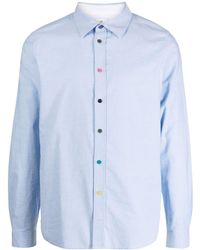 PS by Paul Smith - Contrasting-buttons Cotton Shirt - Lyst