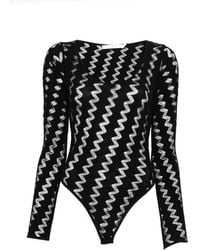 IRO - Body Con Motivo En Zigzag Y Manga Larga - Lyst