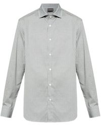 Emporio Armani - Camisa con motivo geométrico - Lyst