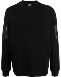 Karl Lagerfeld - Pullover mit Ärmeltasche - Lyst