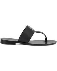Philipp Plein - Flache Hexagon Sandale Aus Leder - Lyst