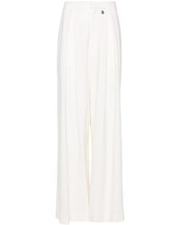 GIUSEPPE DI MORABITO - Wool Flared Trousers - Lyst