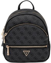 Guess - Mochila Con Monograma Y Bolsillo Con Cremallera - Lyst