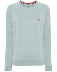 Paul Smith - Heart-embroidered Modal-blend Sweatshirt - Lyst
