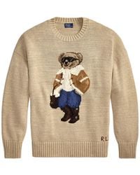 Polo Ralph Lauren - Polo Bear Intarsia-Knit Sweater - Lyst