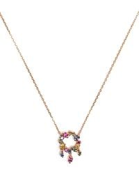 Suzanne Kalan - 18Kt Rose Princess Mini Sapphire Cascade Necklace - Lyst