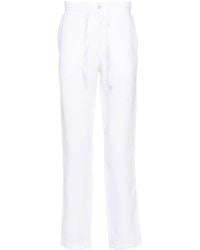 120% Lino - Drawstring Linen Trousers - Lyst