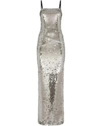 Dolce & Gabbana - Long Sequined Dress - Lyst