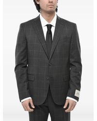 Corneliani - Check-Pattern Single-Breasted Suit - Lyst