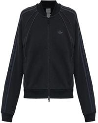 adidas - Logo-Print Zip-Up Sweater - Lyst