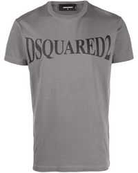 DSquared² Logo Print T-shirt - Gray