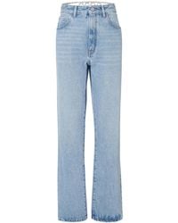 Gcds - Crystal-Embellished Straight-Leg Denim Jeans - Lyst