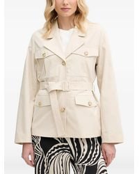 GANT - Veste Ceinturée À Poches Multiples - Lyst